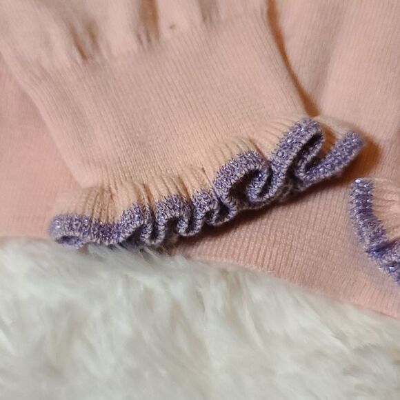 Kids Ruffled Pink Cardigan XL - Picture 4 of 4